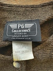 Vintage Ginger Bort PG Collections Bomber Military Style Dress Set Sz 6 USA Made