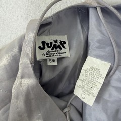 Jump 90s Y2k Vintage Purple Metallic Iridescent Formal Gown Maxi Dress Sz 5-6 S