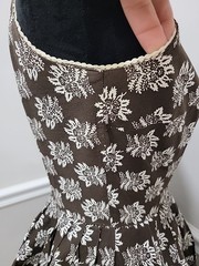 Vintage Cotton Floral Dress Full Skirt Retro 50s/ Mid Century Style