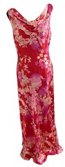 ALEX EVENINGS Vintage 90’s Silk Summer Evening Dress with Matching Silk Scarf 14