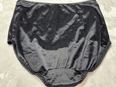 Vtg MARILYN MONROE 7159-49 Second Skin Satin 2X Black Leopard Panties #219