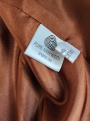 Avoca Collection Vintage Sueded Collar Made In Ireland Lined Wool Blazer Size S