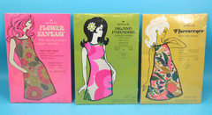VTG Women’s 60s NOS Lot Of 3 Hallmark Paper Dresses In Original Boxes 1960s