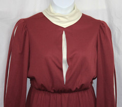 Vtg Jean Leslie Dress 60s 70s Deadstock Pouf Secretary Modest Cottagecore NOS 16