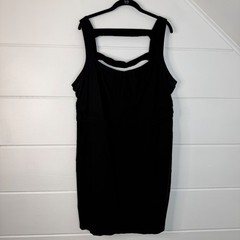 Y2K Torrid Size 24 Black Dress Body Con Whimsygoth Retro Cocktail
