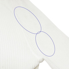 HERMES Vintage Logo Clou de Selle Button Ribbed Knit Polo Top #M White Viscose