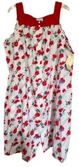 VTG 70s 80s It’s a Charm NWT Poppy Red Floral Sleeveless MuuMuu House Dress 2X