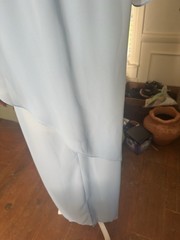 Chiffon Vintage Evening ware/ Beaded Ice Blue Wedding ware Dress Circa 1980’s