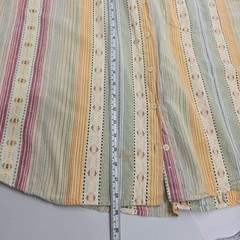 Futures Vintage Striped Button Down Shirt 2X Boho Southwestern Nepal Cotton