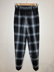 Vtg Mondi Glen Plaid Wool Pants 2 26 Waist High Rise Made in Germany Tartan 90s
