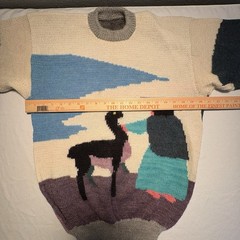 Vintage 80’s Novelty Peru Wool Pull Over Sweater