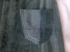 RARE Vtg 70s Ms LEE Hi Waist Green Tie Dye Cord WIDE Leg Bell Bottom Pants 26/28