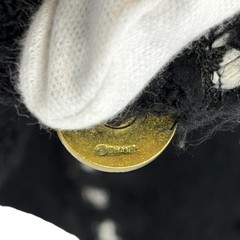 CHANEL Vintage 94A CC Logo Tweed Jacket Blazer Black White Wool Button