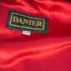 Danier Red Suede Leather Extravagant 80s Jacket Bordeaux Chic Bolero Swing Large