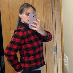 Ralph Lauren Vintage Red & Black Buffalo Check Wool Jacket