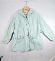 Vintage Debutogs Seafoam All Weather Jacket 80s Retro Coat