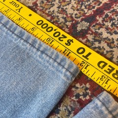 VTG 70s Foxmoor Blue Denim flared Jeans Bell Bottom Size 9 24×31 12″ leg opening