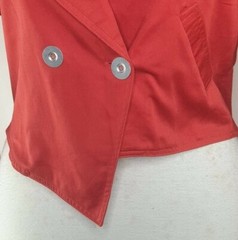 Vintage 1980s Handmade 2 Piece Pants Suit Terracotta/Rust Size Small