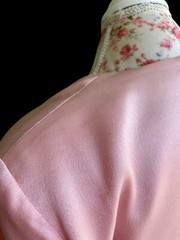 Vintage 1980’s Wiggle Dress Pink Satin Rhinestone Belt Holiday Avant Garde 40’s