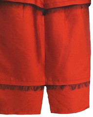 LILY SAMII Couture Red Silk Dress Sz 4 6 Small