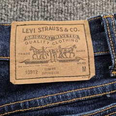 Vintage Levis 10912 Slim Fit Tapered Leg Jeans Orange Tab Womens Size 9 Blue