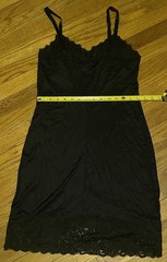 ✨Vintage 100% Nylon Women’s Full Slip Size 34 Black Lace Trimmed Made In USA✨