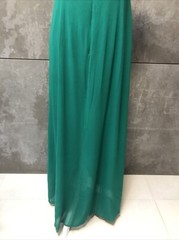 Vintage Niteline Della Roufogali Evening Cocktail Dress 100% Silk Green Sz 10
