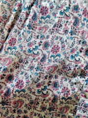 VINTAGE 1960’S HOME SEWN WOMEN’S SILKY FABRIC BLOUSE BUST 46
