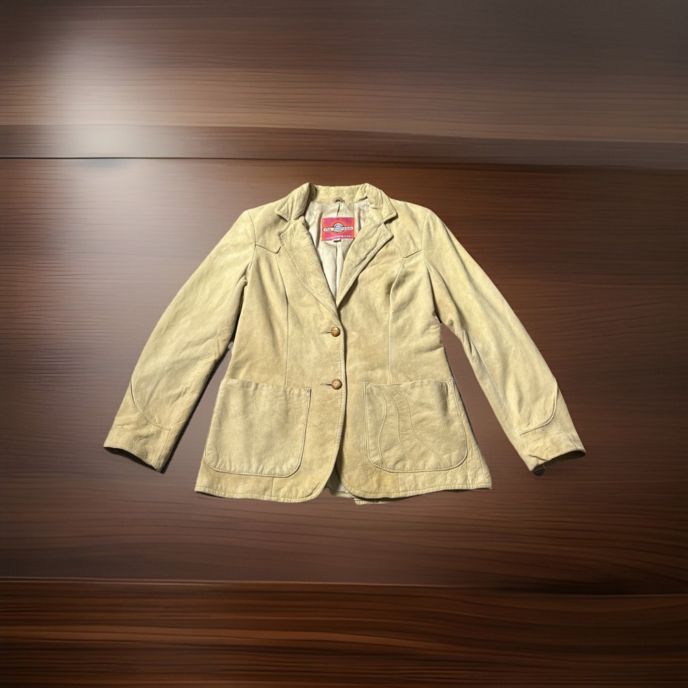 Vintage Ms. Pioneer 1970’s Genuine Leather Suede Western Boho Jacket Size 12