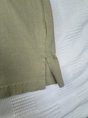 VTG Venezia Womens Plus Sz 1X 100% Cotton Green Tee Embroidered Boxy Boho Rare