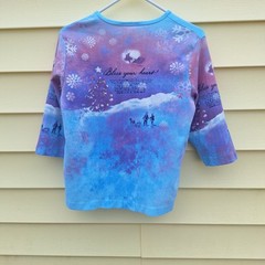 Vtg Shirt Bedazzled Size L 90s Cactus Bay USA Y2K Mature Grannycore Grandmacore