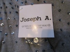 Vintage Womens Joseph A Grey Sequin Cardigan Sweater – NWT Medium