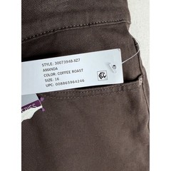 New Gloria Vanderbilt Amanda Slimming Classic Tapered Leg Pants size 16 Brown