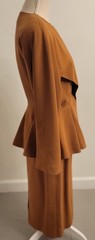 Vtg Skirt Suit Sz 8 French Import Couture 80’s Paris Wool Jacques Molko Note Gvc
