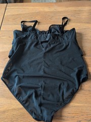 Body Girdle Waist Trainer Bodysuit Shaper Black W/ Underwire Plus Size 2X