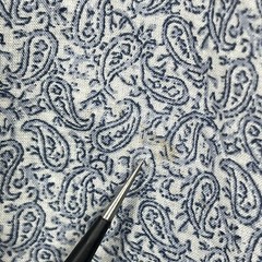 Vtg Polo Jeans Co Ralph Lauren Pearl Snap Western Shirt M White Blue Paisley