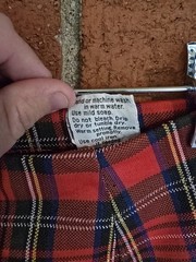 Vintage KoKo Knits Of California Red Plaid Skirt 90S Y2K School Girl Grunge