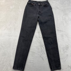 Levi’s 512 Jeans Women’s 9 Long Slim Fit Tapered Leg Black Vintage USA Made 90s