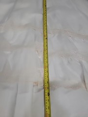 VTG’70s JCPENNEY Off White Organza/Prairie Pioneer Wedding Dress/Long Sleeve