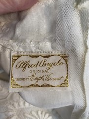 Vtg Wedding Dress Alfred Angelo Original by Edythe Vincent Floral 70s Size 10