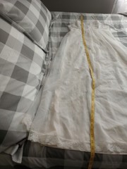 Vintage Shadowline Double Layer Nylon Chiffon Ivory White Nightgown Petite