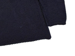 Original Obermeyer Vintage 1950s Navy Blue Sweater Thick Wool Knit Austria
