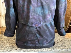 Vintage 90s Forecaster Womens XS Insulated Jacket Abstract Blue Purple City Camo