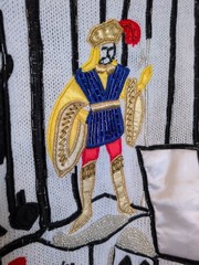 King/Queen Playing Card Embellished Oversized Medium Cotton Sweater Vintage 90s