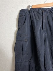 Vintage Outer Rim Convert Black Cargo Pant Women’s XXL Cotton Blend 38×26 Flaw