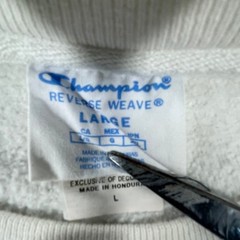 Vintage Champion Reverse Weave Women Large Teal Crewneck Pullover Sweatshirt