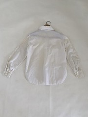 VTG 70s XS / Small Ivory White Sheer Blouse Long Sleeve Cotton Lace Majorette