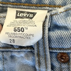 Vintage Levi’s 550 Jeans Women’s Relaxed Fit Tapered Leg Size 28 Made in Canada