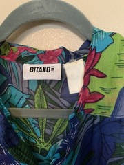 Vintage Gitano Lightweight Oversized 80’s Tropical Print Top Size XL
