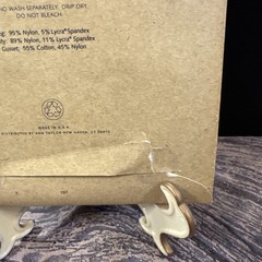 VTG Ann Taylor Microfiber Pantyhose Petite Champagne Light Opaque Control Top